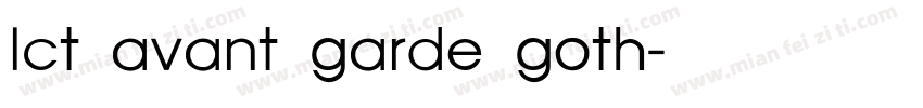 lct avant garde goth字体转换